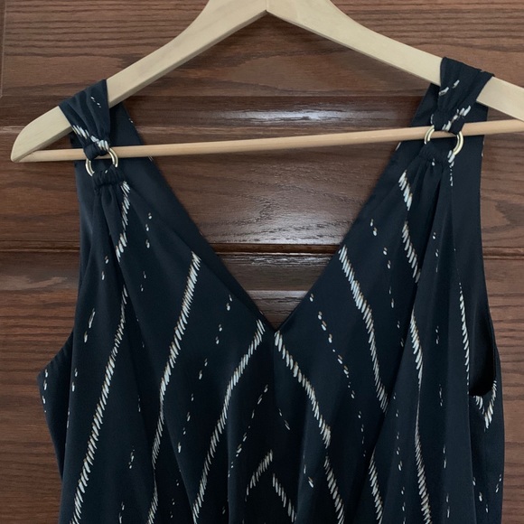 H&M Patterned navy blue maxi dress - Picture 4 of 5